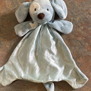 GUND Spunky Huggybuddy Blue Dog Lovey Satin